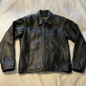 NWOT Genuine leather bomber jacket